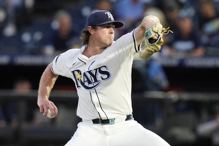 Rays Defeat Guardians 4-2 Tampa Bay Rays pitcher Ryan Pepiot delivers to the Cleveland Guardians during the first inning of a baseball game Thursday, Sept. 4, 2025, in Tampa, Fla. (AP Photo/Chris O'Meara)