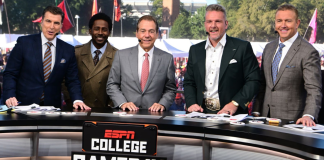 Nick Saban to LSU? Why the Rumors Don’t Add Up Nick Saban smiling on the ESPN College GameDay set in Tuscaloosa, wearing a suit and headset.