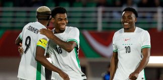 AFCON: Captain Osimhen & Onyedika lead player ratings in Nigeria win over Uganda Raphael Onyedika celebrate his goal with Victor Osimhen in Nigeria's 3-1 win over Uganda